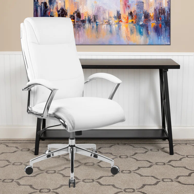Flash Furniture High Back Designer Smooth Upholstered Executive Swivel Office Chair