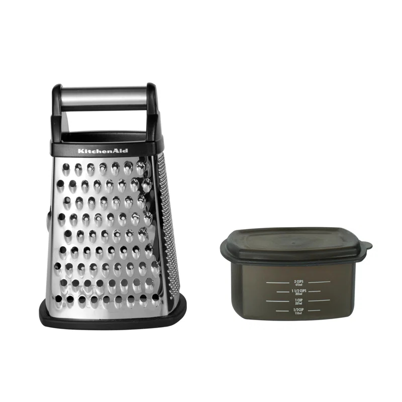 KitchenAid® KitchenAid® Gourmet 4-Sided Stainless Steel Box Grater with Detachable Storage Container