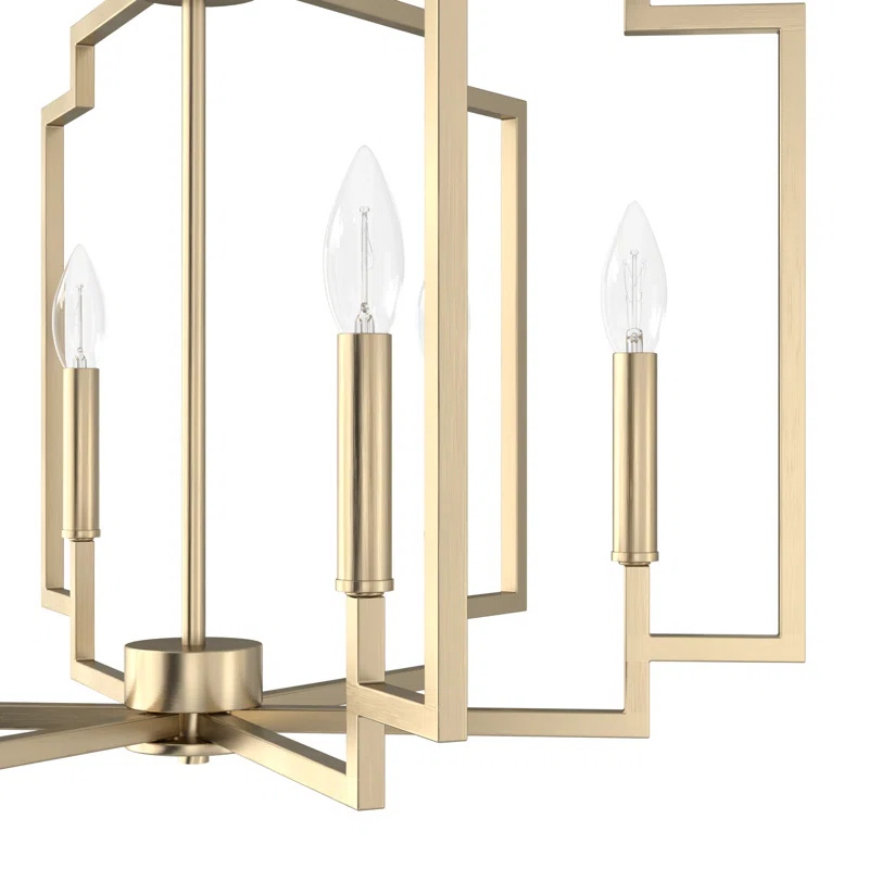 Hunter 30 Inch Zoanne 6 Light Chandelier Ceiling Light Fixture
