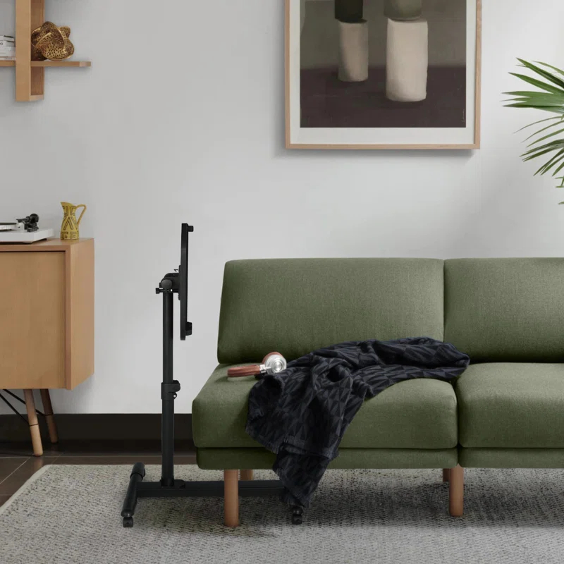 Adjustable Standing Desk Laptop Cart Tray Stand Mobile Rolling Tiltable Bedside Table