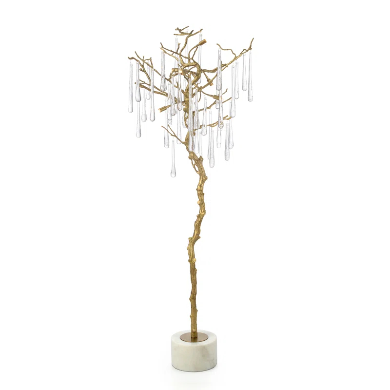 John-Richard 74'' Brass Tree Floor Lamp