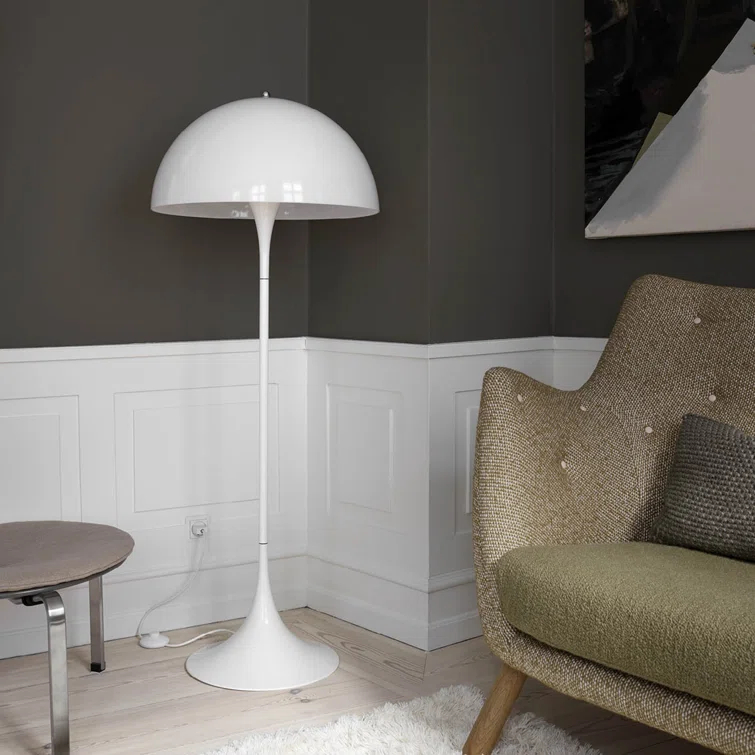 Panthella White Opal Acrylic Floor Lamp