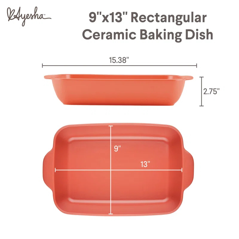 Ayesha Curry Ayesha Curry Rectangular Ceramic Baking Dish, 9-Inch x 13-Inch