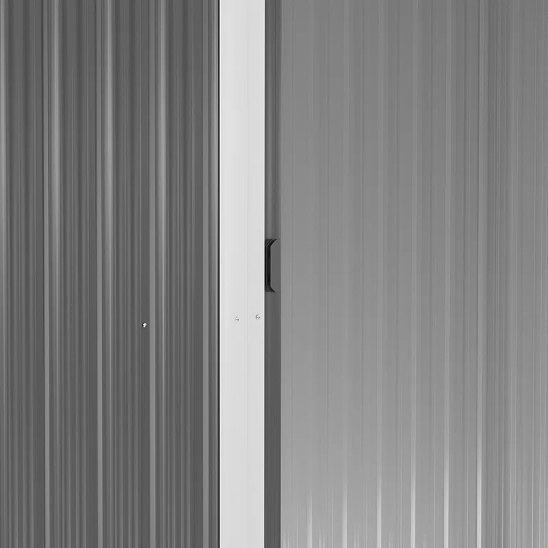 Outsunny Backyard  3.6 ft. W x 5.8 ft. D Metal Traditional Storage Shed