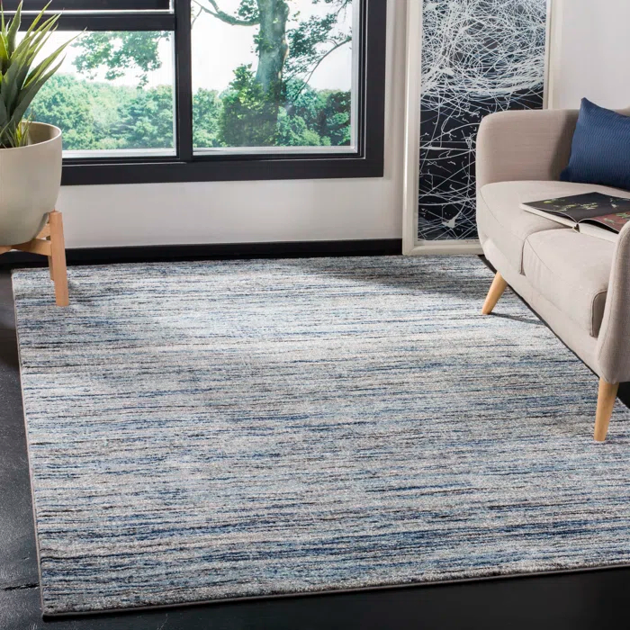 Highland Dunes Woodcreek Performance Abstract Rug