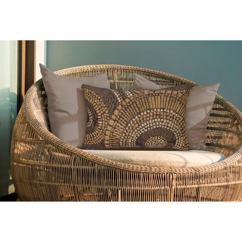 Marina Abstract Indoor/Outdoor Throw Pillow