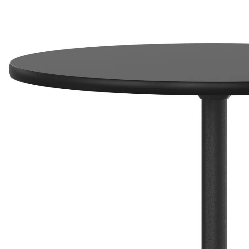Flash Furniture Marrel Round Wood Cocktail Table with Columns by Flash Furniture
