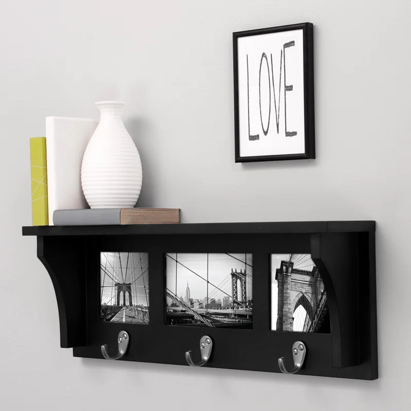 Winston Porter Lemire Wall 3 - Hook Wall Mounted Coat Rack
