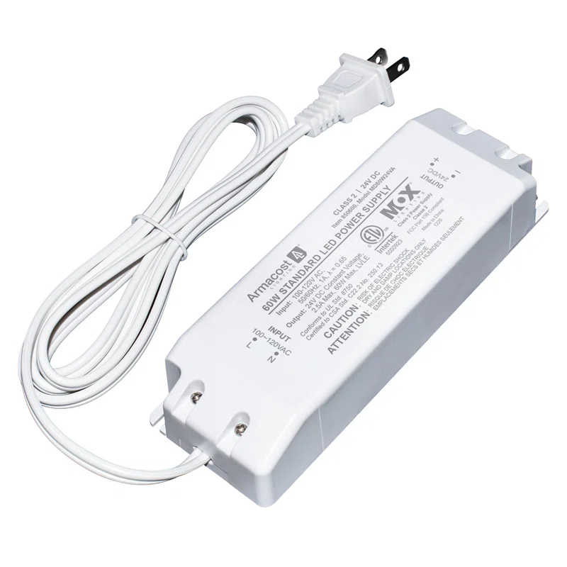 Armacost Lighting 850600 Standard LED Driver 24V DC, Electronic Transformer