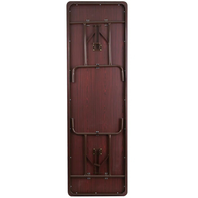 Flash Furniture Wofford 24" x 48" Rectangular High Pressure Mahogany Laminate Folding Banquet Table