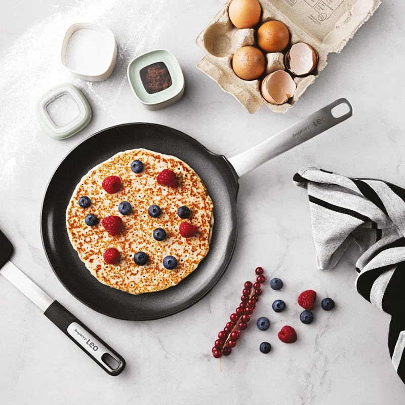 BergHOFF BergHOFF Leo Graphite Nonstick Ceramic Pancake Pan 10.25", Sustainable Recycled Material