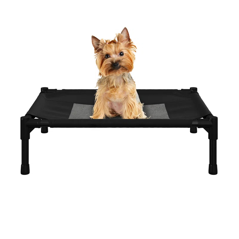 PETMAKER 24.5x18.5-Inch Elevated Dog Bed, Black | Wayfair