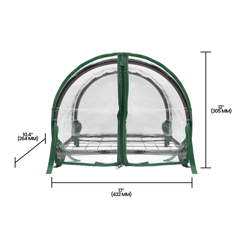 Zenport 1.5 Ft. W x 1 Ft. D Mini Greenhouse