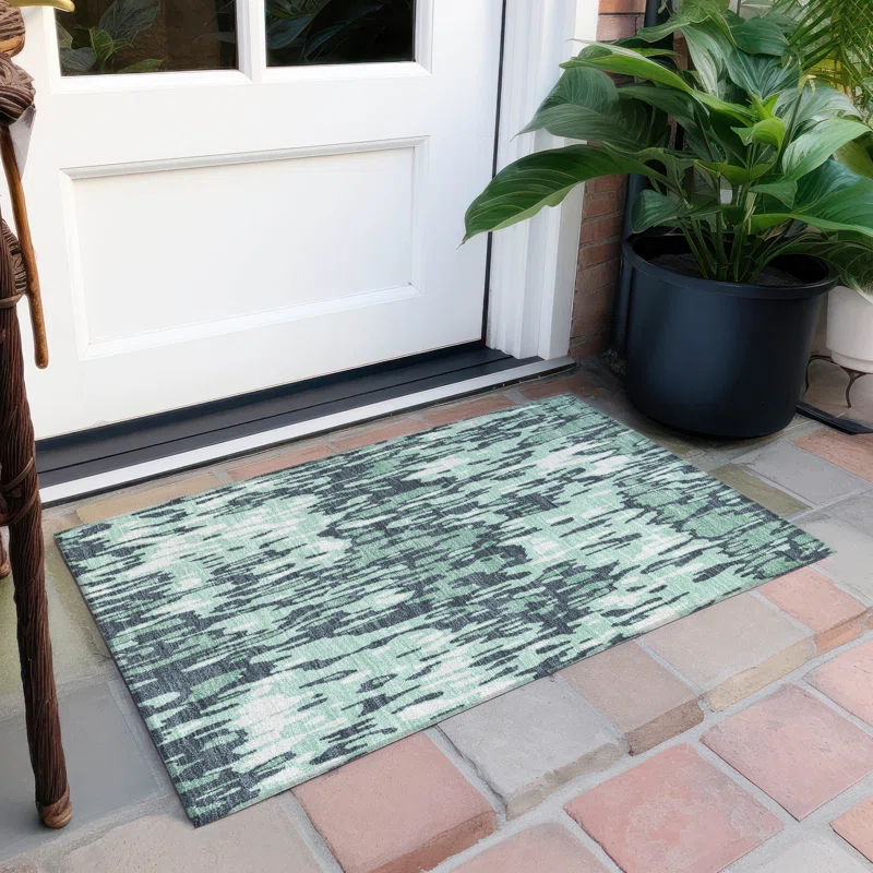 Machine Washable Indoor/Outdoor Chayden ACN986 1'8" x 2'6" Rug