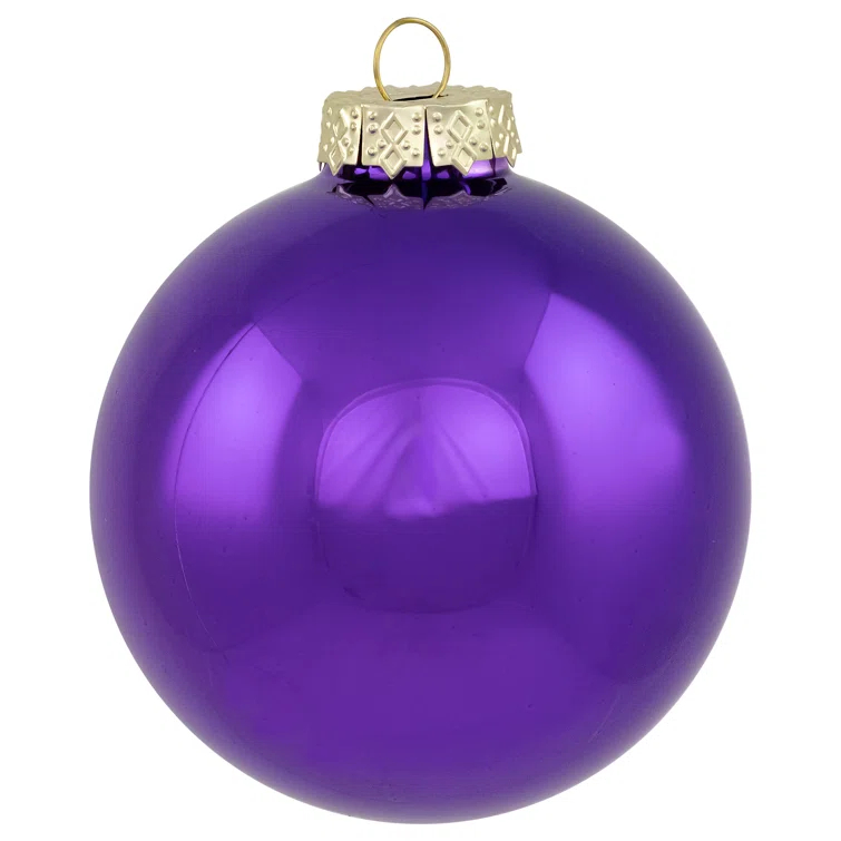 Northlight Seasonal Glass Ball Christmas Ornament (Set of 6)