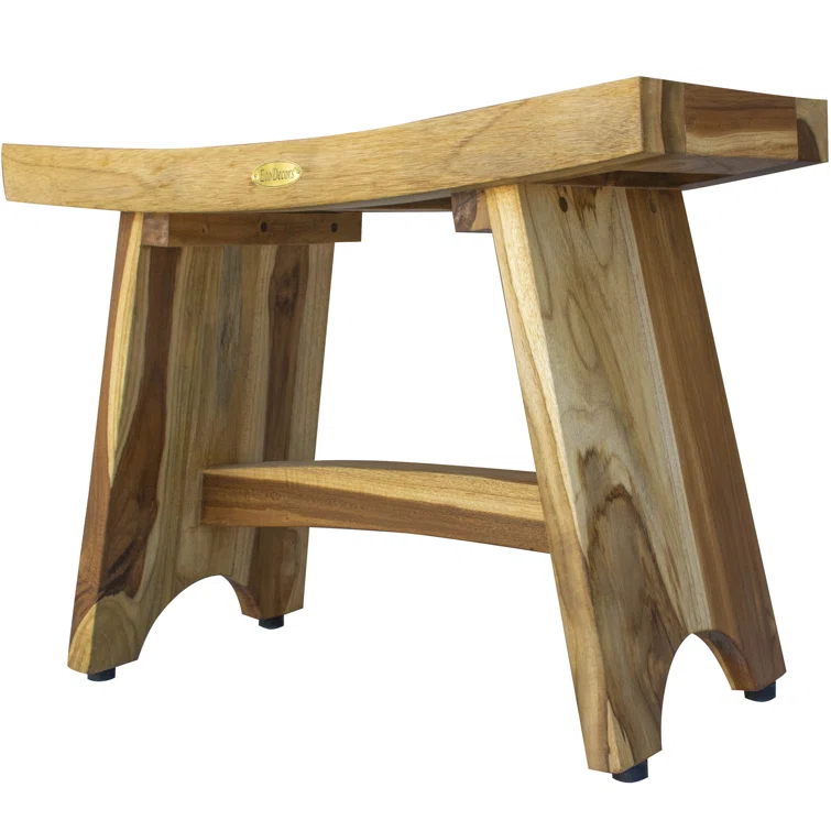 EcoDecors EarthyTeak - Serenity 24'' W Teak Shower Bench