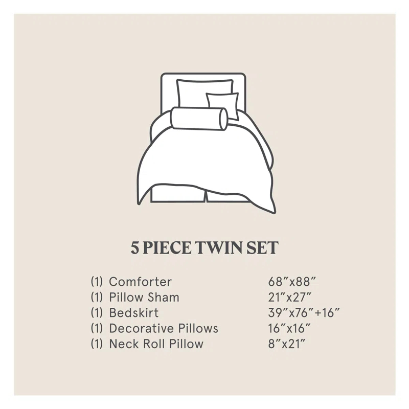 Paseo Road by HiEnd Accents Sierra Brown/Red/Tan Aztec Print Western Rustic Comforter Set