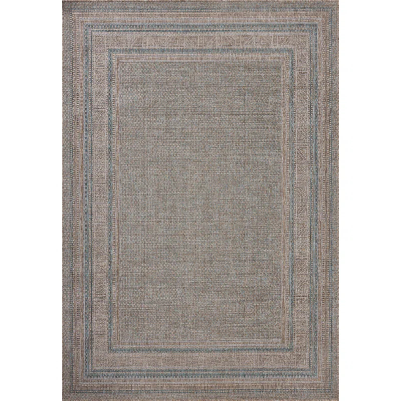 Amber Lewis x Loloi Amber Lewis x Loloi Indoor / Outdoor Topanga Natural / Teal Area Rug