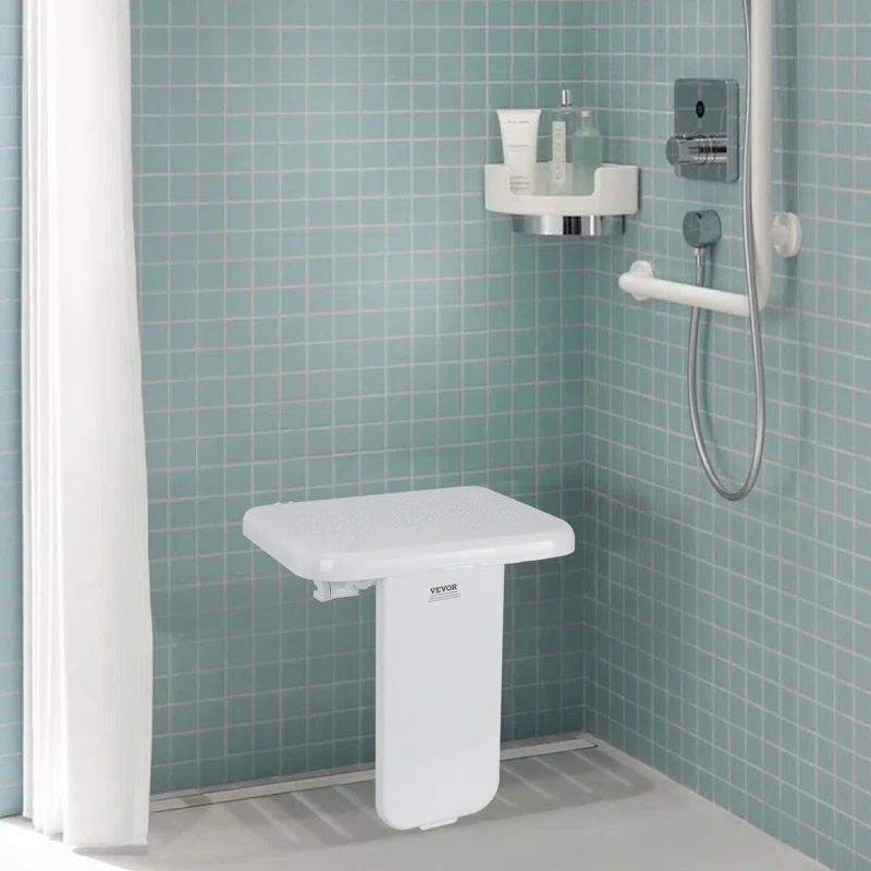 VEVOR 15.7'' W Plastic / Acrylic Shower Bench