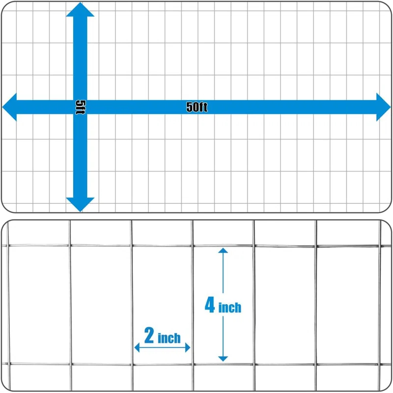 Fencer Wire Fencer Wire 12.5 Gauge Galvanized Welded Fence Wire Roll with Mesh , Multiple Options