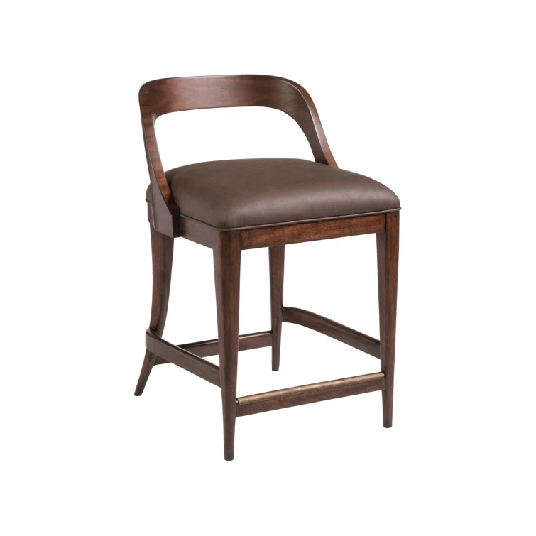 Artistica Home Signature Designs Upholstered Counter Stool with Solid Wood Frame