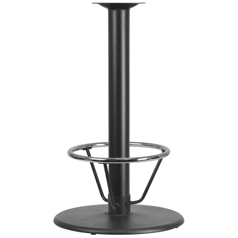 Flash Furniture Beverly 24" Round Restaurant Table Base with 4" Dia. Bar Height Column and Foot Ring
