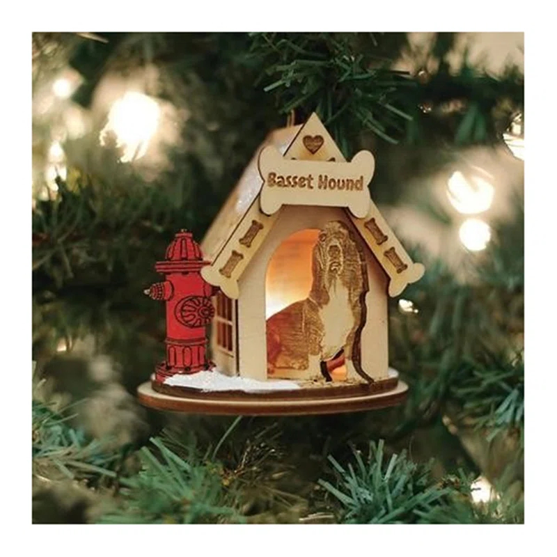 Old World Christmas Wood Animals Hanging Figurine Ornament