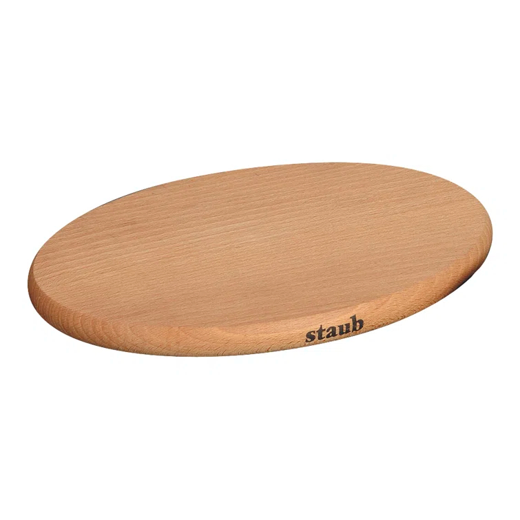 Staub Staub 8.25-inch Oval Magnetic Wood Trivet