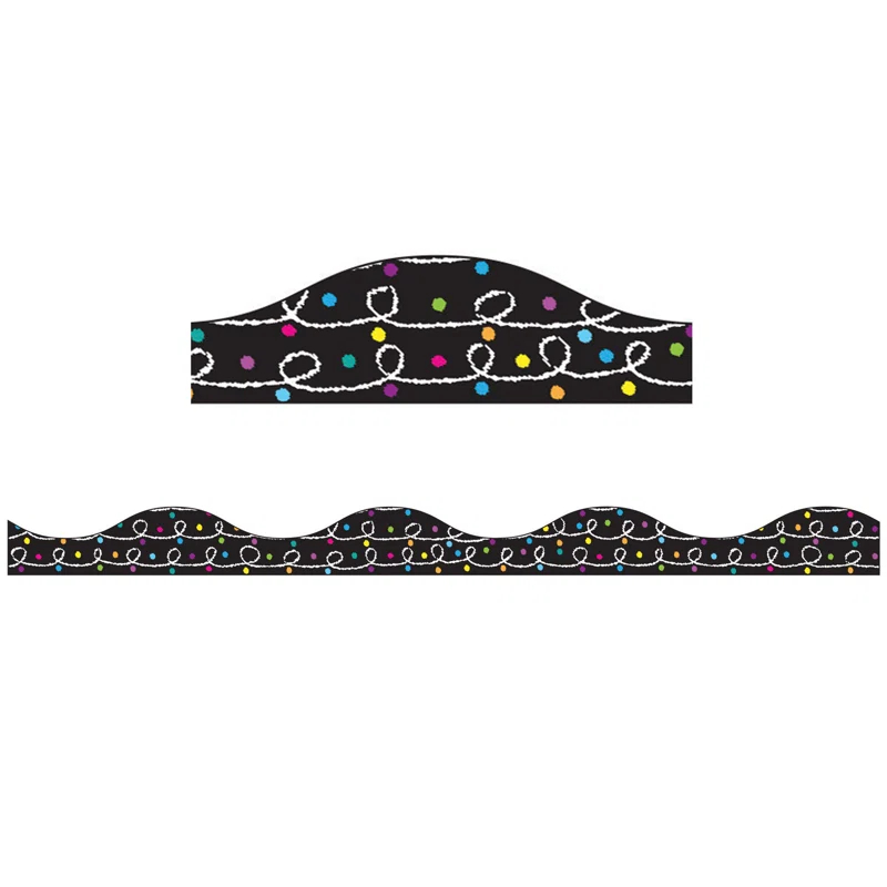 Ashley Productions Magnetic Border Chalk Loops with Color Chalk Dots (Set of 6)