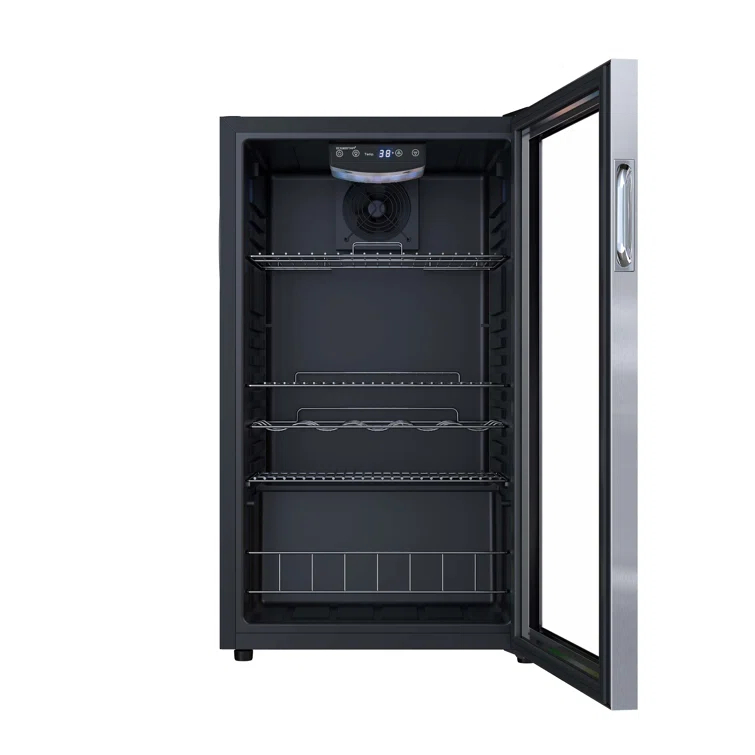 EdgeStar EdgeStar 18.88'' W Convertible 105 Cans (12 oz.) 3.36 Cubic Feet Beverage Cooler with Reversible Glass Door