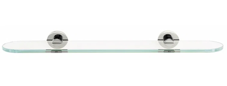 Contemporary I 24" x 2" Bathroom Shelf, Polished Chrome