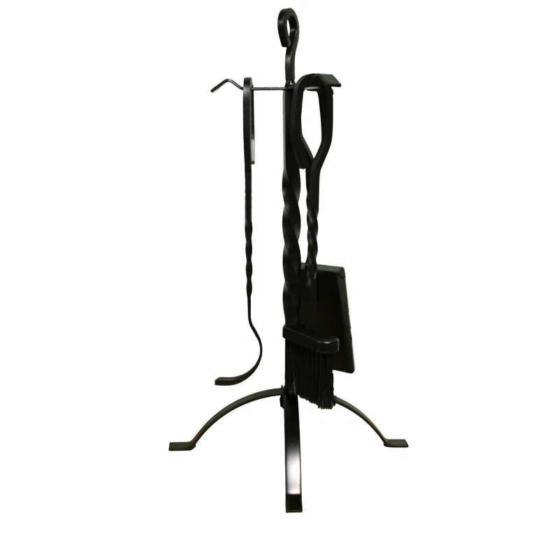 Comfort Glow Comfort Glow 4-Piece Cast Iron Fireplace Tool Set with Stand, 16" Tools - CGFT16
