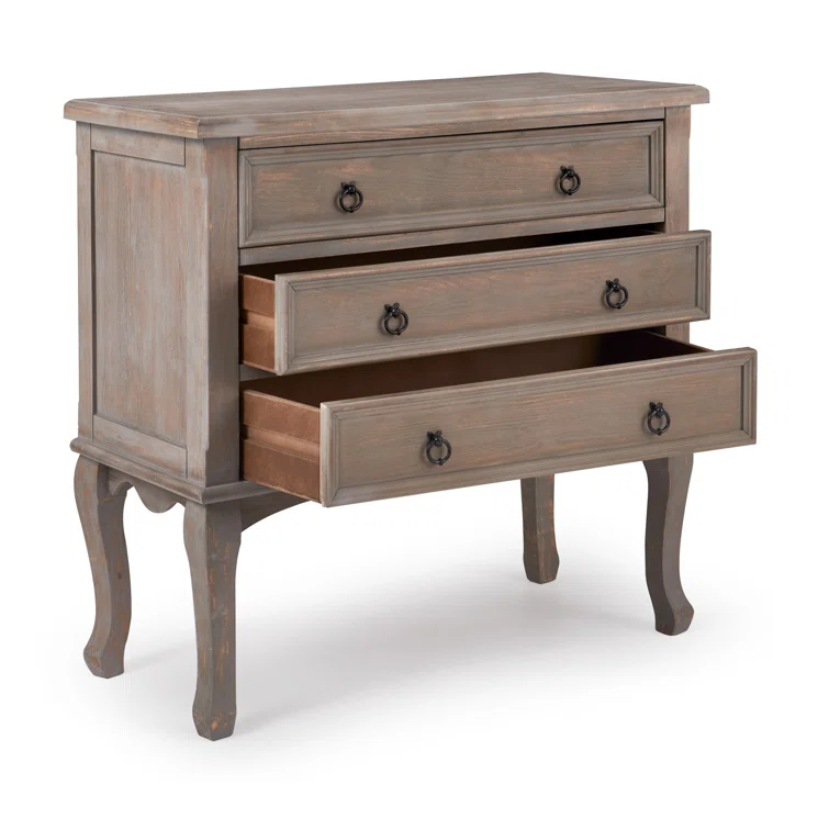 ClickDecor ClickDecor Thomas Antique Country Style Dresser Chest with 3-Drawers