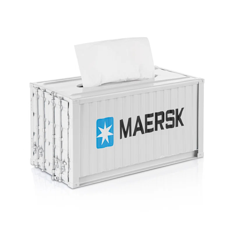 EP Designlab LLC Industrial Metal Shipping Container Tissue Box Cover