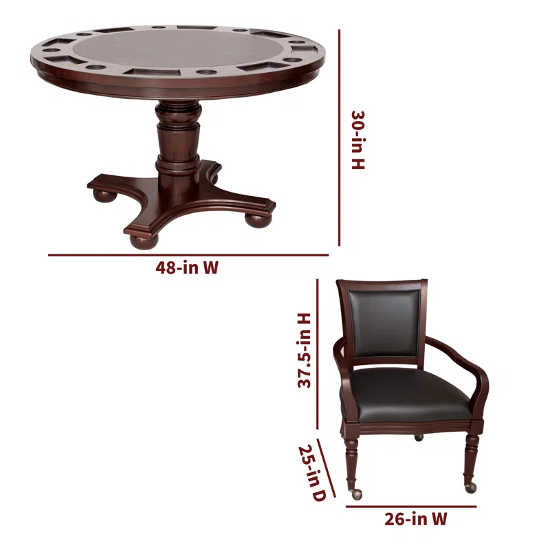 Hathaway Games Bridgeport 2-in-1 Poker Table Set