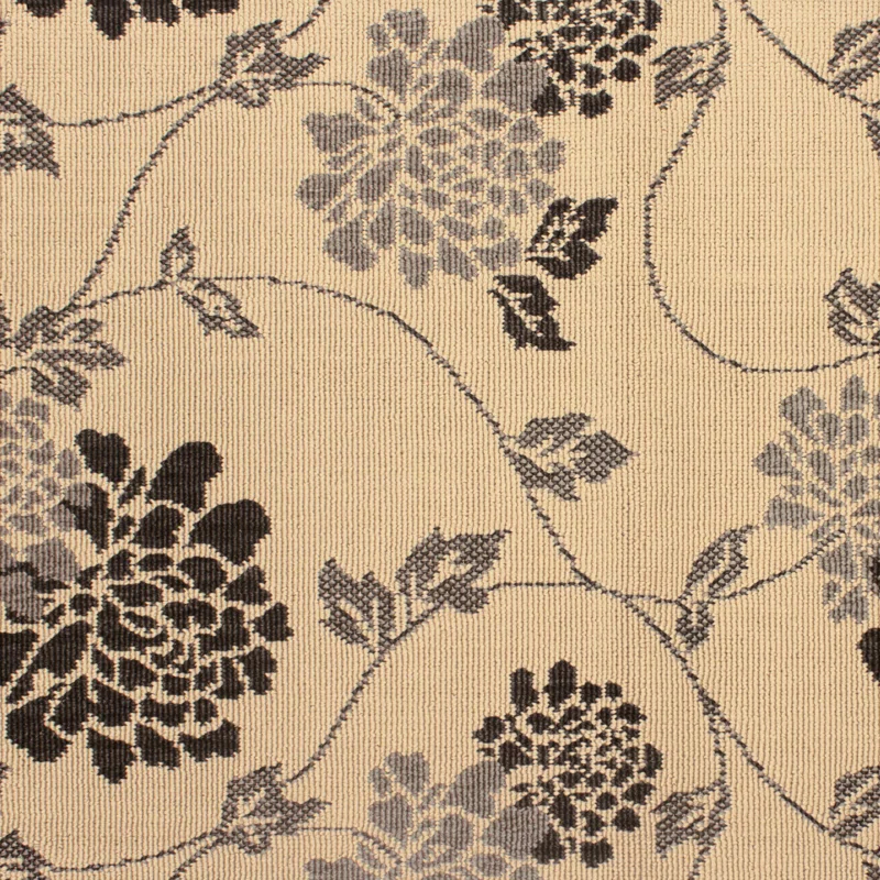Laura Ashley Laura Ashley Jaya Stencil Chrysanthemum Beige Indoor/Outdoor Area Rug
