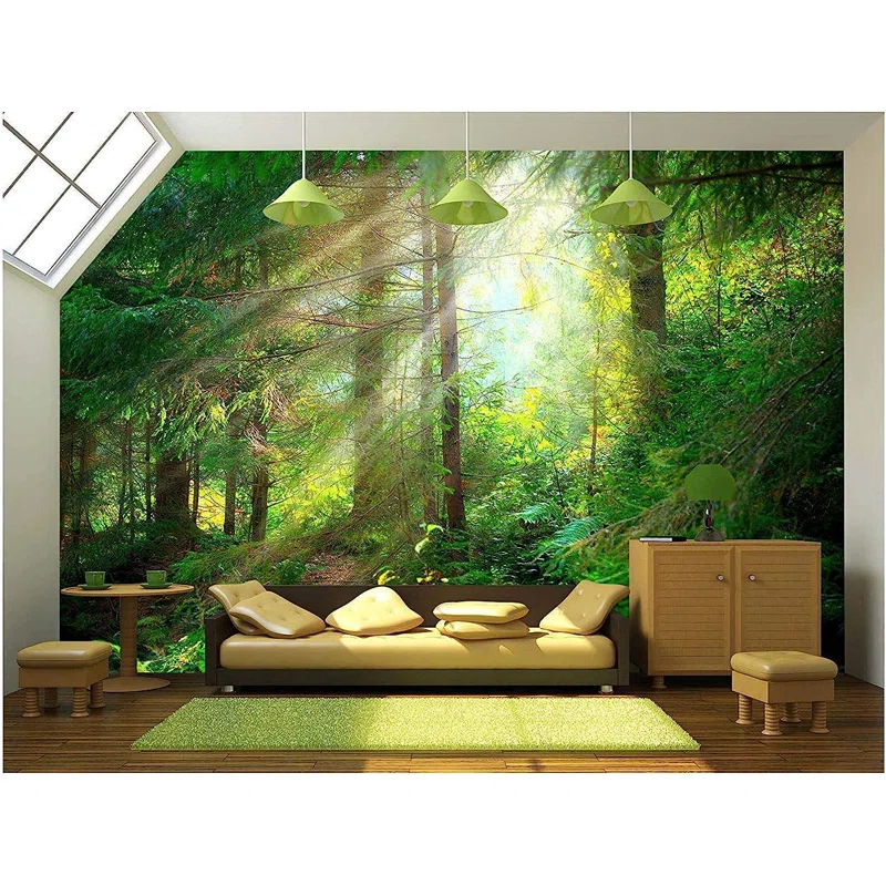Forest Nature Landscape Peel & Stick Border