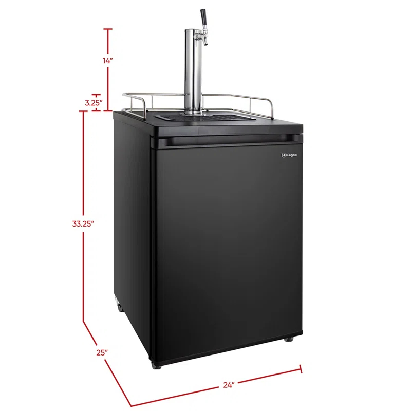 Kegco Kegco Single Tap Freestanding Kegerator with Adjustable Temperature