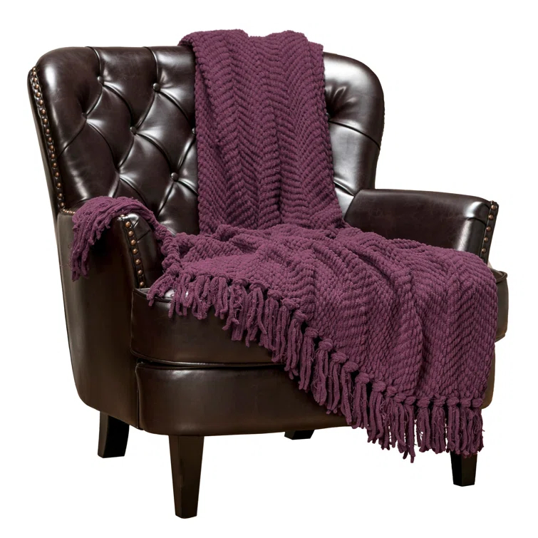 Chanasya Textured Knitted Throw