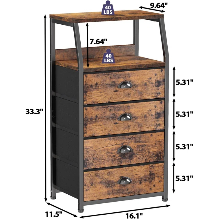 17 Stories Pragna 16.1'' Wide Storage Cabinet