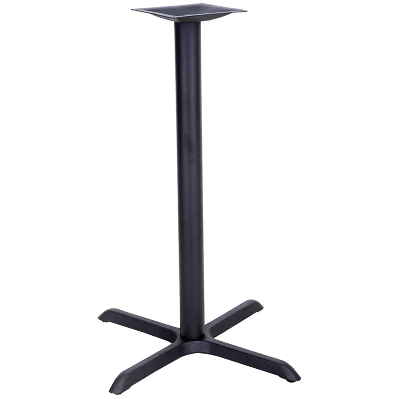 Flash Furniture Beverly 22" x 22" Restaurant Table X-Base with 3" Dia. Bar Height Column