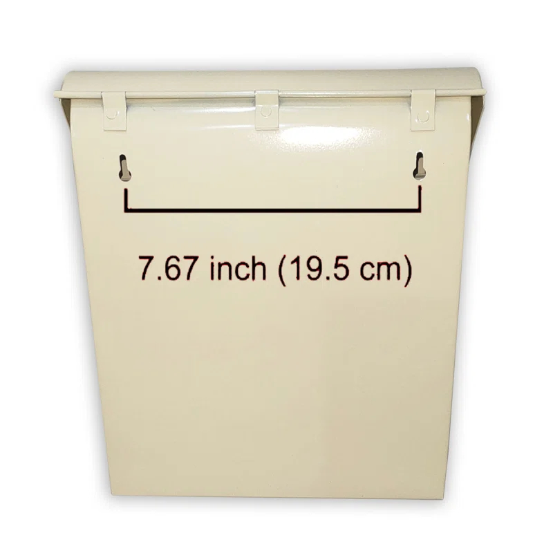 Vicki Euro Farmhouse Max Water and Rust Protection Post Wall Mounted Mailbox