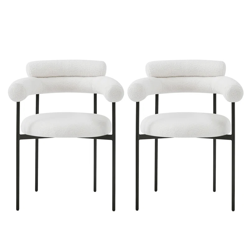 Christopher Knight Home Rylan Upholstered Armchair Dining Chairs