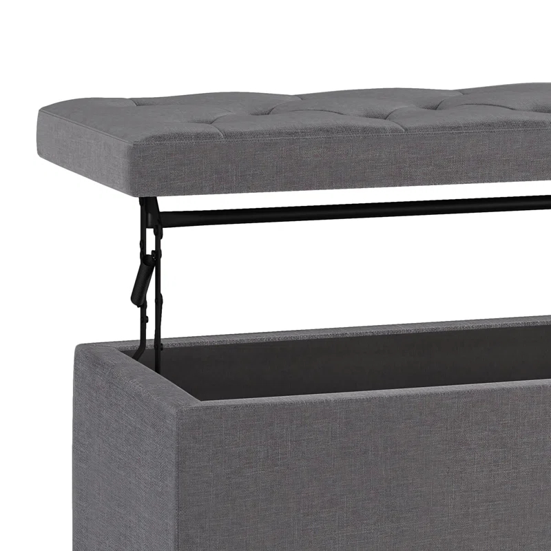 Simpli Home Hamilton Lift Top Rectangular Storage Ottoman