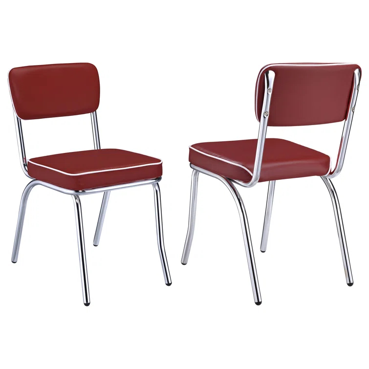 Newline Retro Upholstered Dining Side Chair (Set Of 2)