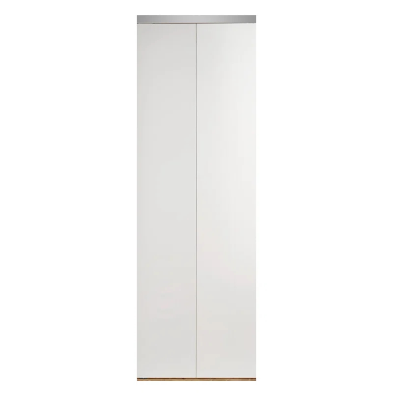 Custom Door and Mirror Flush Manufactured Wood Primed Bi-Fold Door | Wayfair