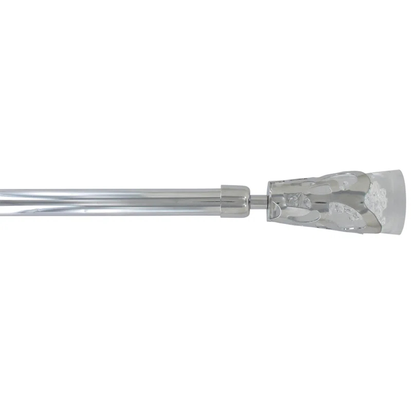 Evideco Luxury Steel Adjustable Single Curtain Rod
