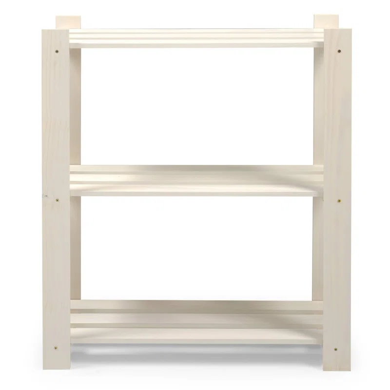 Utility 29.53'' W Solid Wood Shelving Unit