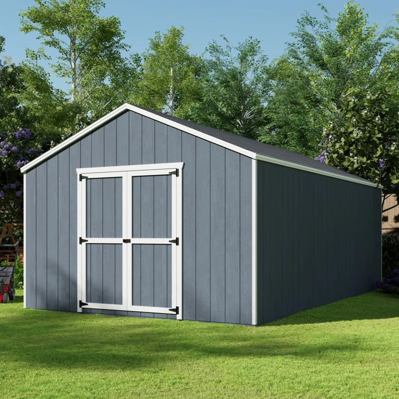 Little Cottage Co. Value Gable Outdoor Wood Storage Shed