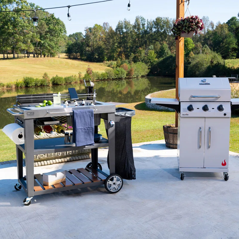 Charbroil Charbroil Entertainer Deluxe Indoor/Outdoor Grilling & Bar Cart